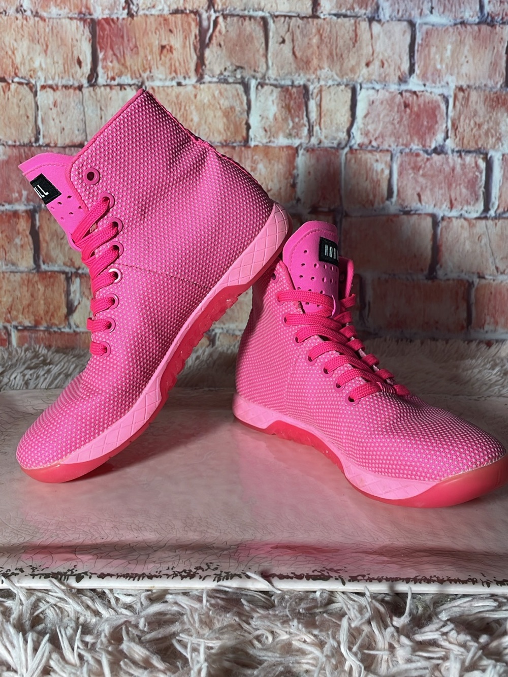 NOBULL Hot Pink High-Top Women's Sneakers